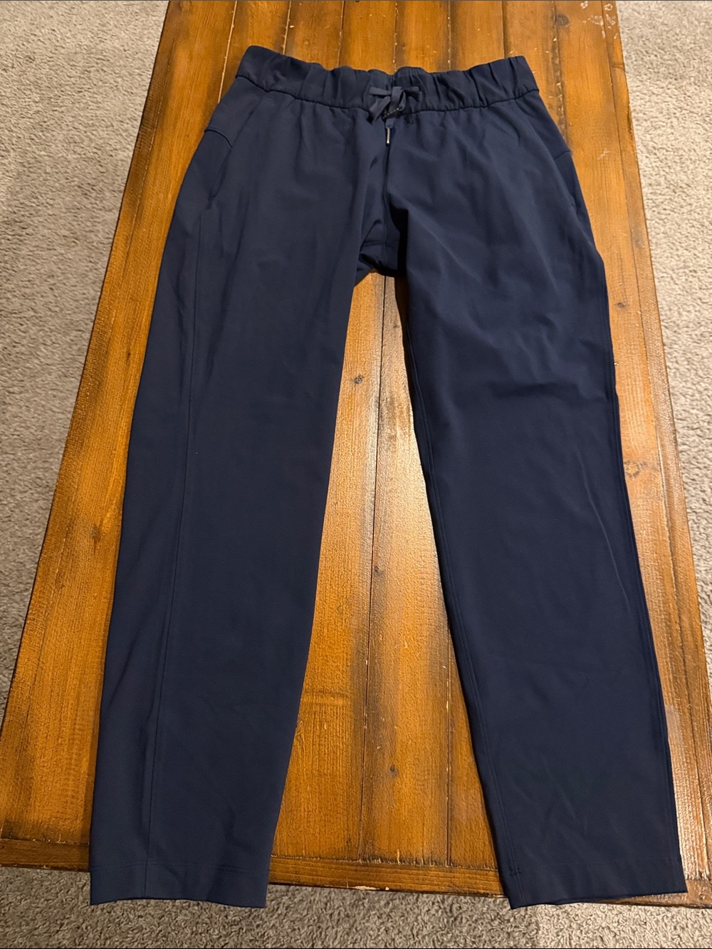 lululemon athletica Navy Drawstring Chino Pants